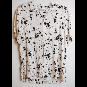 All Saints Borealis button front slim fit shirt XXL